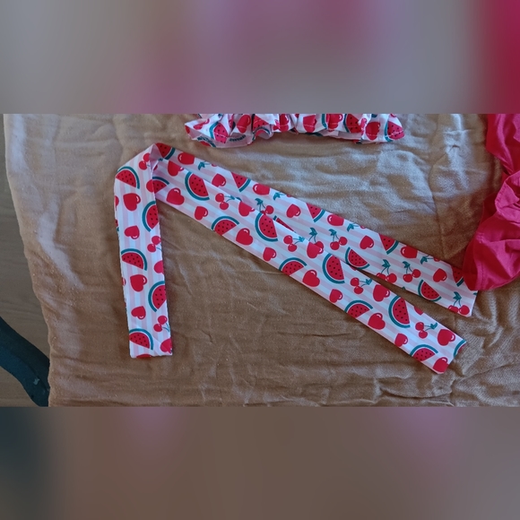 2 pice watermelon baby outfit with belt - Picture 3 of 6